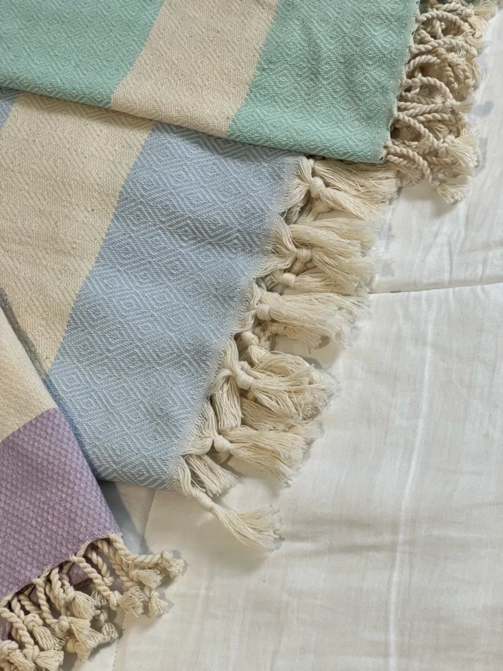 NWT! Angelfish Five Turkish Tasseled Throws, Beach Towels “Bundle”